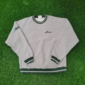 Vintage Stine AG-Partners Ringer Sweatshirt XL 24x27 Cropped